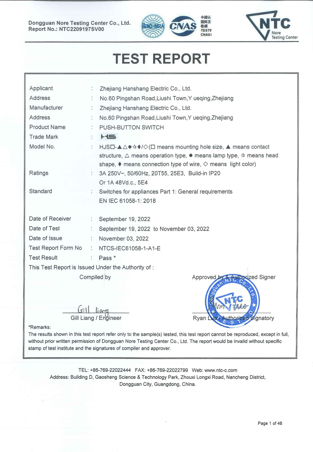 Certificates