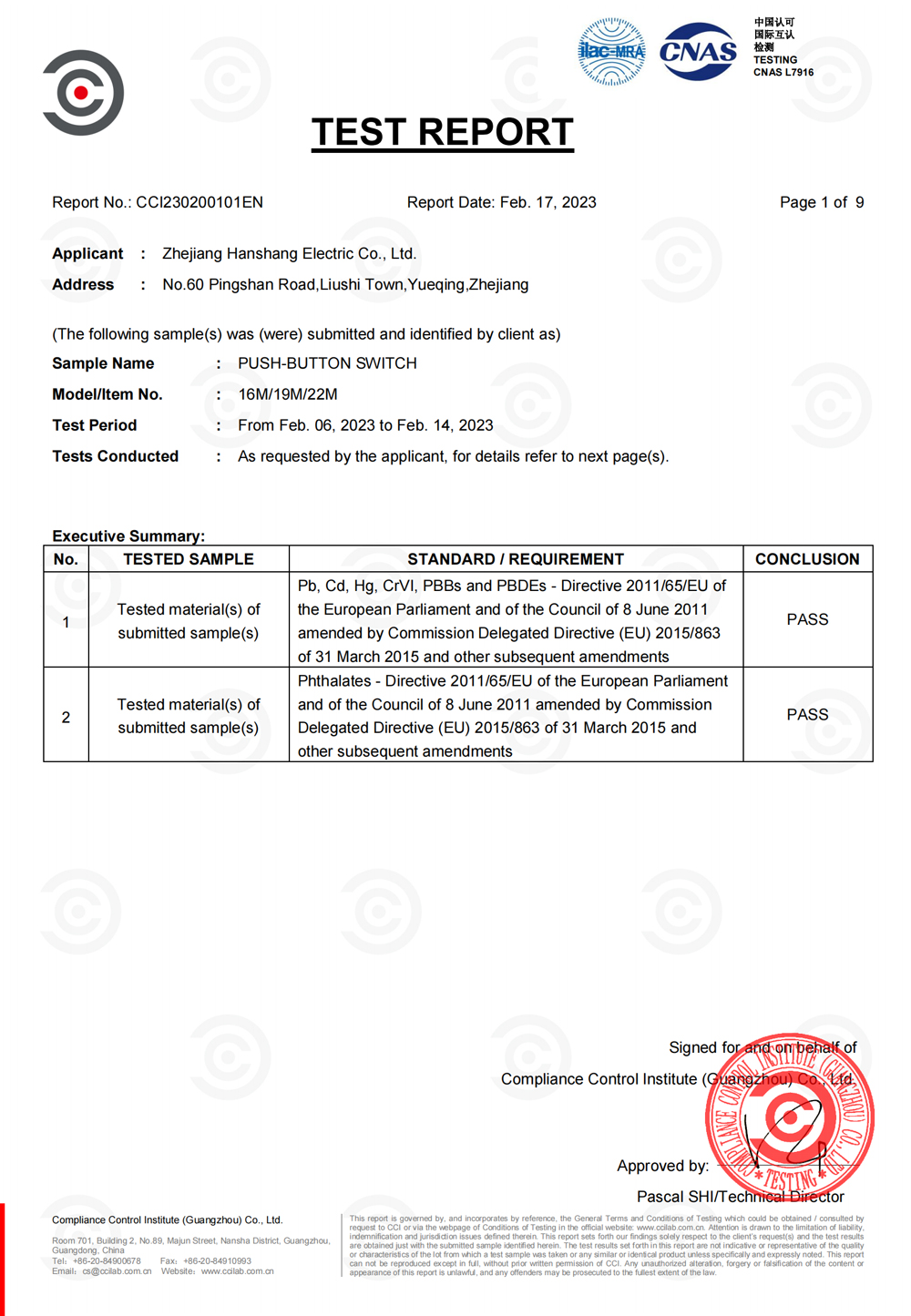 Certificates